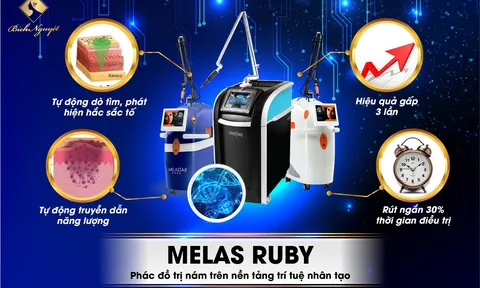 Khám phá dàn công nghệ triệu đô góp mặt trong phác đồ chữa nám Melas Ruby