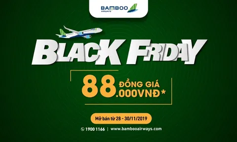 Bamboo Airways Black Friday - chương trình ưu đãi vé máy bay đồng giá dịp cuối năm
