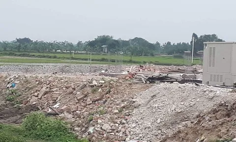 Hà Nội: Cây xăng xã Tam Hưng bị đề nghị đình chỉ khi thi công chưa có GPXD