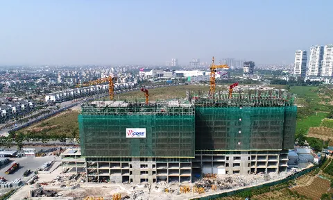 Khách hàng ngỡ ngàng trước tiến độ thi công nhanh chóng của Anland Lakeview
