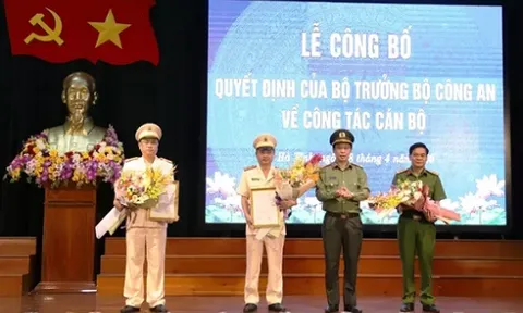 Hà Tĩnh: Bổ nhiệm 2 phó giám đốc công an tỉnh