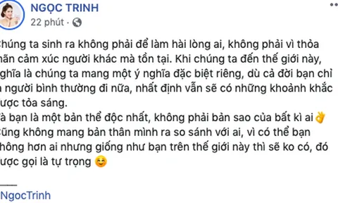 Loạt động thái mới của Ngọc Trinh sau khi bị Ngân 98 nhắc tên