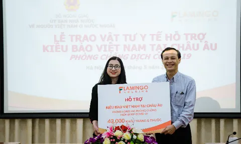 Tập đoàn Flamingo tặng kiều bào tại châu Âu 43 nghìn khẩu trang và dược phẩm nhằm chống dịch Covid-19