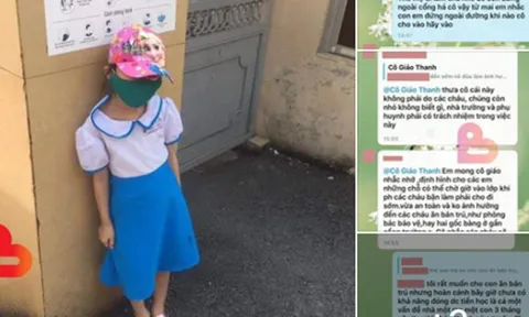 Học sinh lớp 1 ở Hải Phòng bị cô giáo phê bình, bắt đứng đợi giữa trời nắng