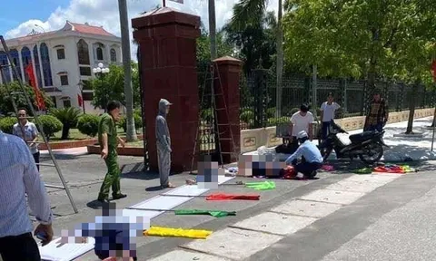 Hải Dương: Ba người bị điện giật thương vong khi treo băng rôn tuyên truyền