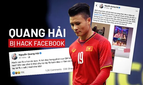 Quang Hải bị hack Facebook, lộ đoạn tin nhắn nhạy cảm, có liên quan đến phụ nữ
