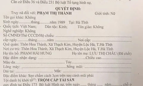Người mẹ vứt con mới sinh xuống hố ga là đối tượng truy nã