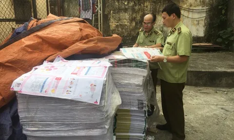 Hà Nội: Phát hiện xưởng in sách có dấu hiệu in lậu sách giáo dục