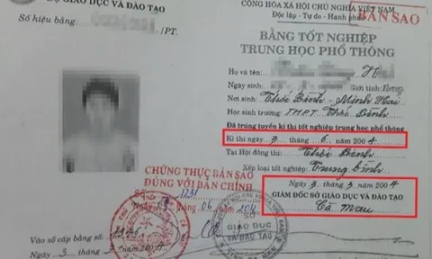 Vụ bằng tốt nghiệp THPT cấp trước kỳ thi 3 tháng: Sở GD&ĐT nói gì?