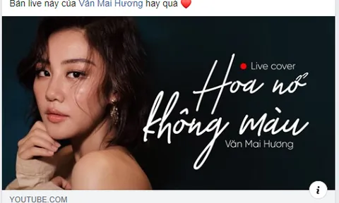 Văn Mai Hương lên tiếng sau khi bị tố cover 'Hoa Nở Không Màu' trái phép