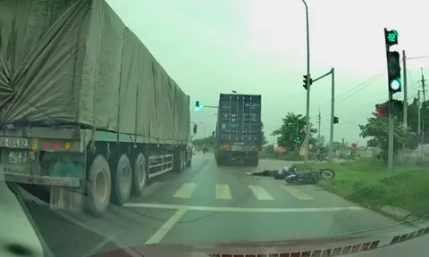 Truy tìm tài xế xe container cán chết cô gái trẻ rồi bỏ chạy ở Hà Nội