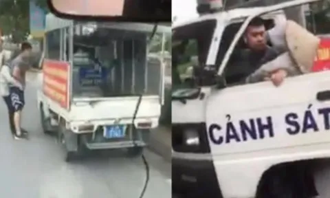 Điều chuyển công tác trung úy công an mặc quần đùi, áo cộc dẹp hàng rong