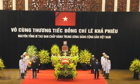 Những hình ảnh về lễ viếng nguyên Tổng Bí thư Lê Khả Phiêu