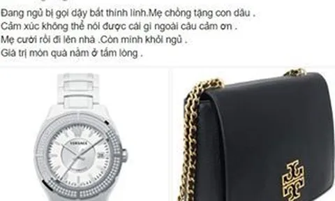 Khánh Thi bất ngờ 'khoe' quà hàng hiệu mẹ chồng đại gia tặng