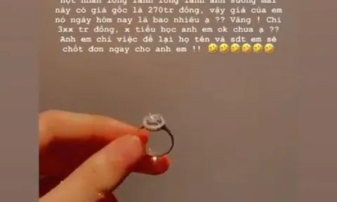Hoà Minzy đăng status kể chuyện mất nhẫn kim cương 270 triệu, 'thủ phạm' nhặt được cao tay hơn khi rao bán với giá 'khủng'