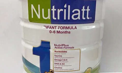 Cục An toàn thực phẩm khuyến cáo không cho trẻ em sử dụng sản phẩm dinh dưỡng Nutrilatt 1 và Nutrilatt 2