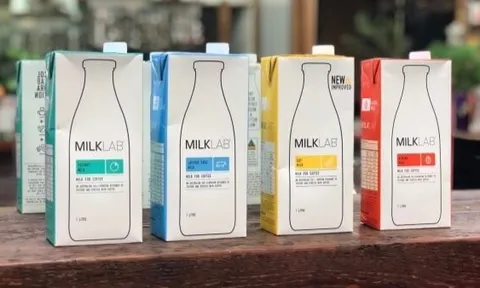 Thu hồi sữa hạnh nhân Milk Lab 1L nhập từ Úc nghi nhiễm khuẩn