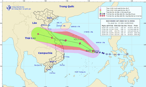 Tin về cơn bão số 5