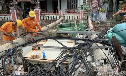 Vụ hàng trăm cột điện bị 'hạ gục' vì bão số 5: Bộ Xây dựng chỉ nguyên nhân