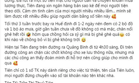 Thủy Tiên thông báo số tiền quyên góp ủng hộ miền Trung đã lên đến 60 tỷ đồng