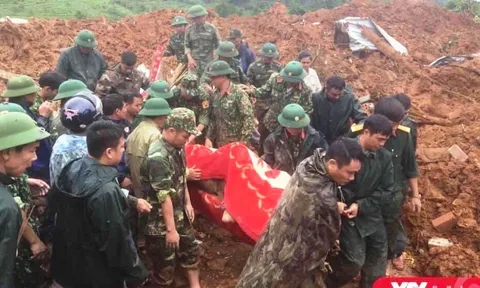 Tìm thấy 16 thi thể các chiến sĩ đoàn 337 trong vụ sạt lở tại Quảng Trị