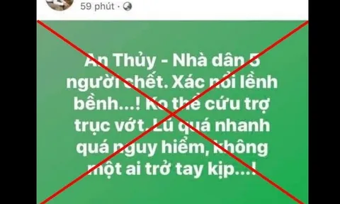 Quảng Bình: 2 người bị phạt 10 triệu đồng vì đăng tin sai sự thật về mưa lũ