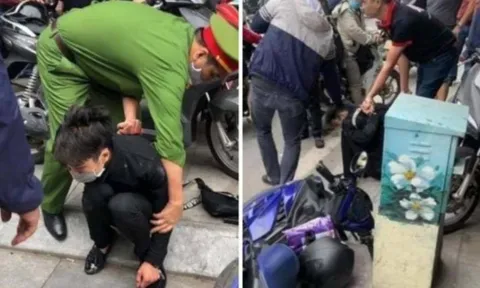 Bắt giữ nam thanh niên dùng dao cướp tiệm vàng giữa phố Tôn Đức Thắng