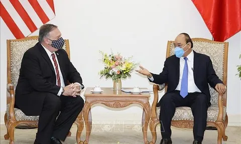 Thủ tướng Chính phủ Nguyễn Xuân Phúc tiếp Ngoại trưởng Hoa Kỳ Michael Pompeo