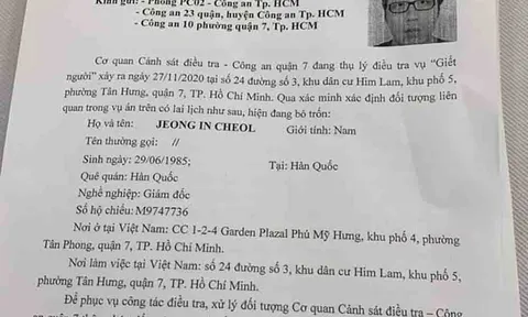 Truy tìm nghi phạm người Hàn Quốc trong vụ thi thể giấu trong vali ở TP.HCM