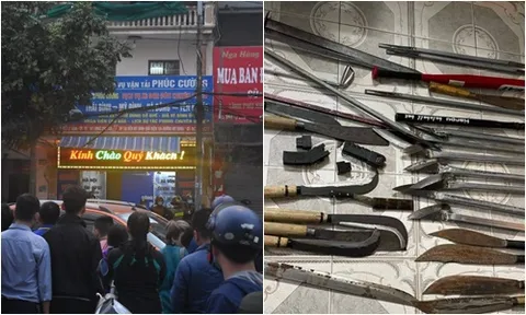 Thái Bình: Bắt Giám đốc công ty Phúc Cường, thu nhiều đao kiếm