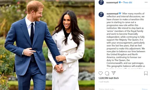 Vợ chồng Hoàng tử Harry rút khỏi hoàng gia Anh