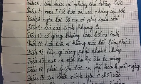 Cậu bé lớp 5 khiến dân mạng ngỡ ngàng về bộ luật 21 điều 'phải tuân chỉ'