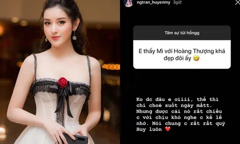 Á hậu Huyền My lên tiếng về tin đồn tình cảm với cầu thủ Đức Huy
