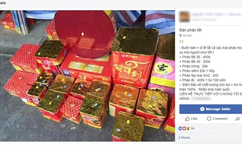 Yêu cầu xử lý nghiêm việc mua bán pháo nổ trên Facebook, YouTube