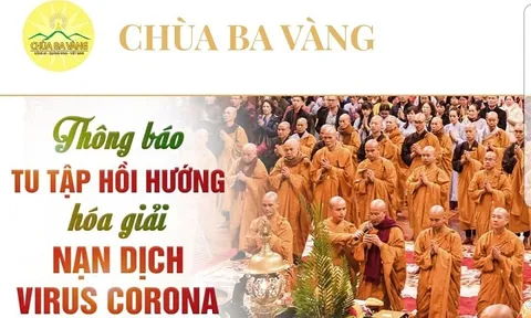 Xử lý trụ trì chùa Ba Vàng vì tổ chức tu tập hồi hướng 'hóa giải' virus Corona