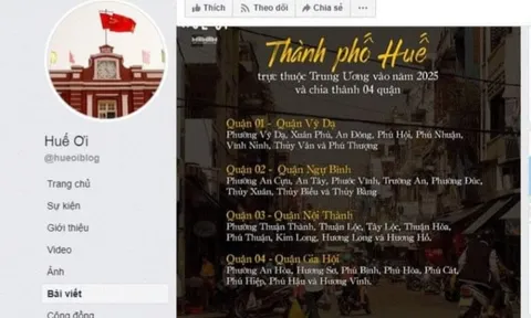 Thực hư thông tin TP Huế trực thuộc Trung ương vào năm 2025, được chia thành 4 quận