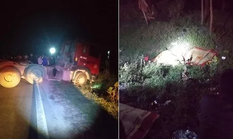 Va chạm với xe đầu kéo, 3 người trong gia đình tử vong thương tâm