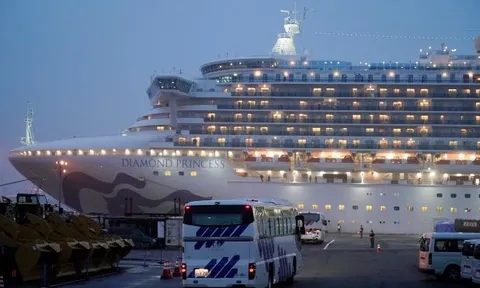 Phát hiện thêm 99 người nhiễm Covid-19 trên du thuyền Diamond Princess