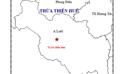 Thừa Thiên-Huế: Xảy ra động đất có độ lớn 2,4
