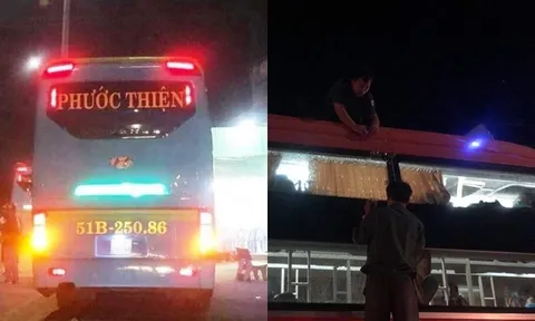 Xác định 3 đối tượng tham gia ném đá xe khách trên quốc lộ trong đêm