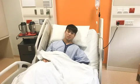 Duy Mạnh phẫu thuật dây chằng đầu gối thành công tại Singapore