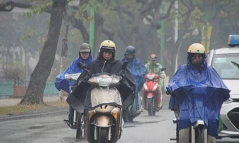 Đêm 13/3, ảnh hưởng của không khí lạnh Bắc Bộ có mưa rào