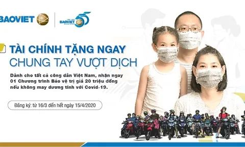 Bảo Việt hỗ trợ 20 triệu đồng/ca nhiễm SARS-CoV-2 dành cho một triệu công dân Việt Nam đăng ký đầu tiên