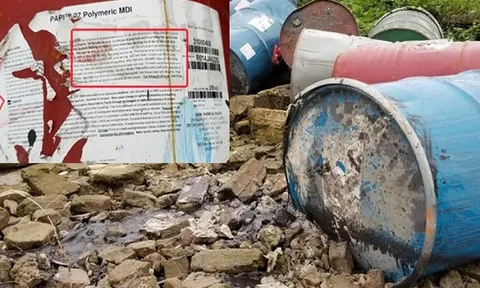 Hà Nội: Xác định đối tượng xả chất thải nghi độc hại xuống sông Hồng