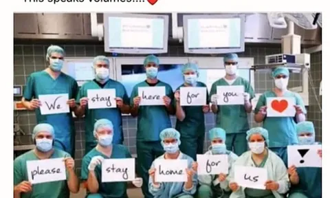 Dân mạng lan tỏa thông điệp 'chúng tôi đi làm vì bạn, xin bạn ở nhà vì chúng tôi'