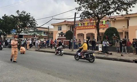 Xe máy lao lên vỉa hè, 1 người tử vong