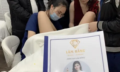 Sau hai ngày ‘thần tốc’, học viên Diamond Beauty đã thực hiện trên mẫu người thật