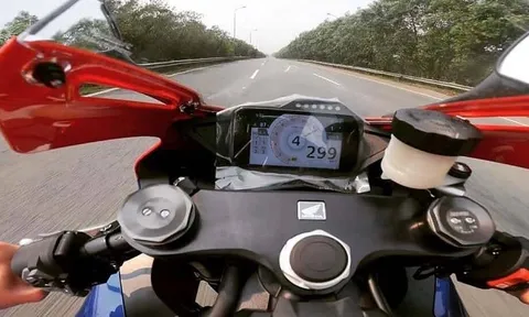 Xử phạt nam thanh niên lái mô tô chạy gần 300km/h trên đại lộ Thăng Long