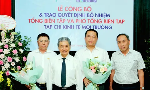 TW Hội Kinh tế Môi trường VN bổ nhiệm Tổng Biên tập, Phó Tổng biên tập Tạp chí Kinh tế Môi trường