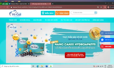 Hà Nội: Cục An toàn thực phẩm kiểm tra hàng loạt các sản phẩm Avisure Mama, Hi-cal, Momby fib, Nutri fucoidan quảng cáo vi phạm pháp luật